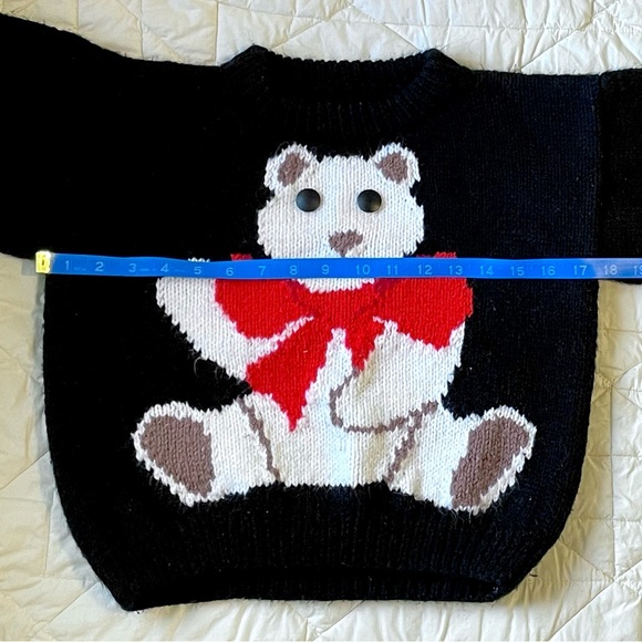 Vintage Handmade Teddy Bear Sweater - Picture 2 of 3